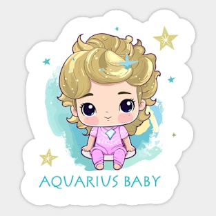 Aquarius Baby 4 Sticker